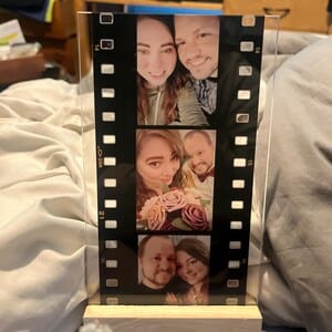 Customer photo review of Film Strip Photo Plaque