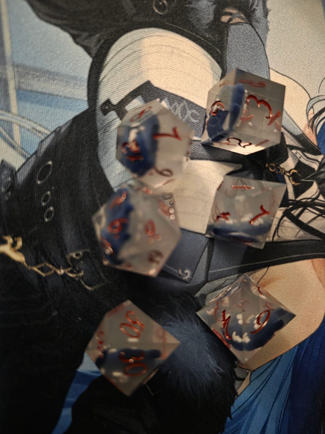 Customer photo review of Nerissa Ravencroft Sharp-Edged Resin Dice Set | hololive English x MMG Exclusive