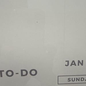 Customer photo review of Custom Three-List Calendar