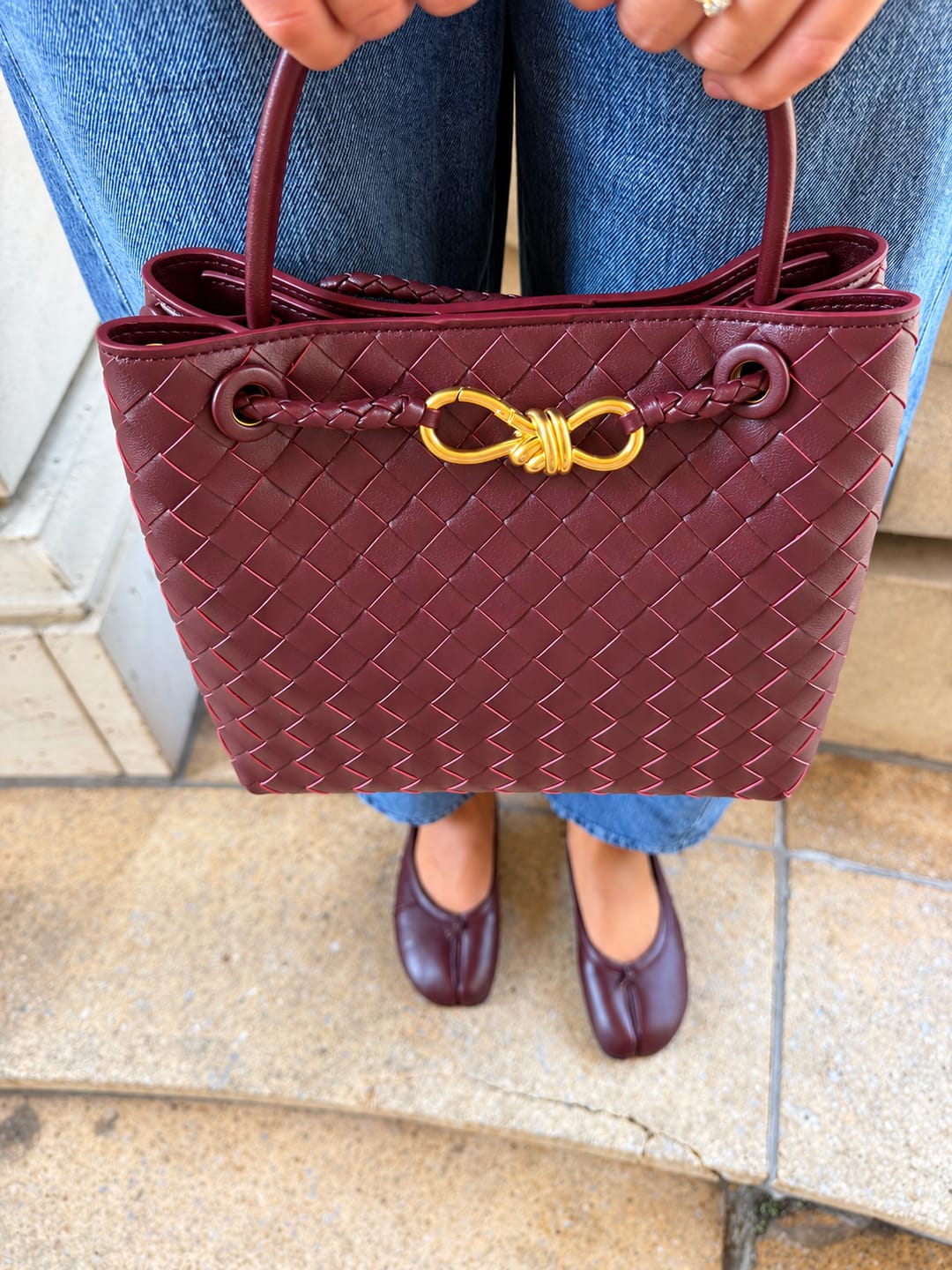Customer photo review of Bianca Split-Toe Leather Mules