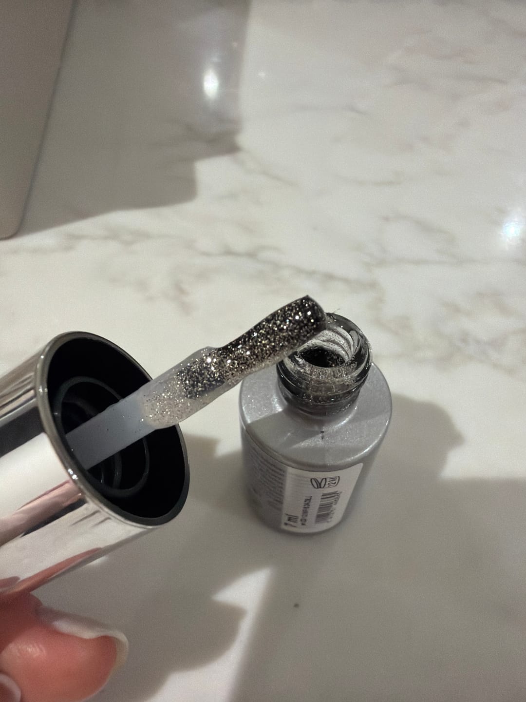 Customer photo review of Semilac Top Coat Flash On T21 UV Gel Polish