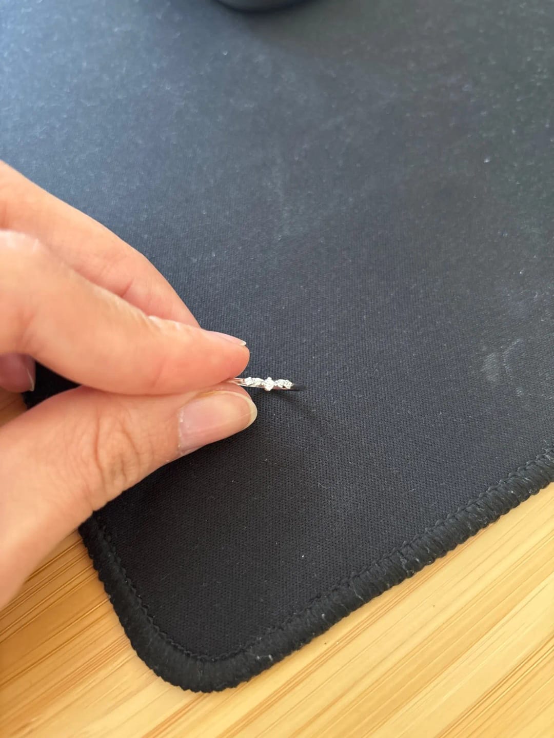 Customer photo review of Eternal Gleam Stack Ring