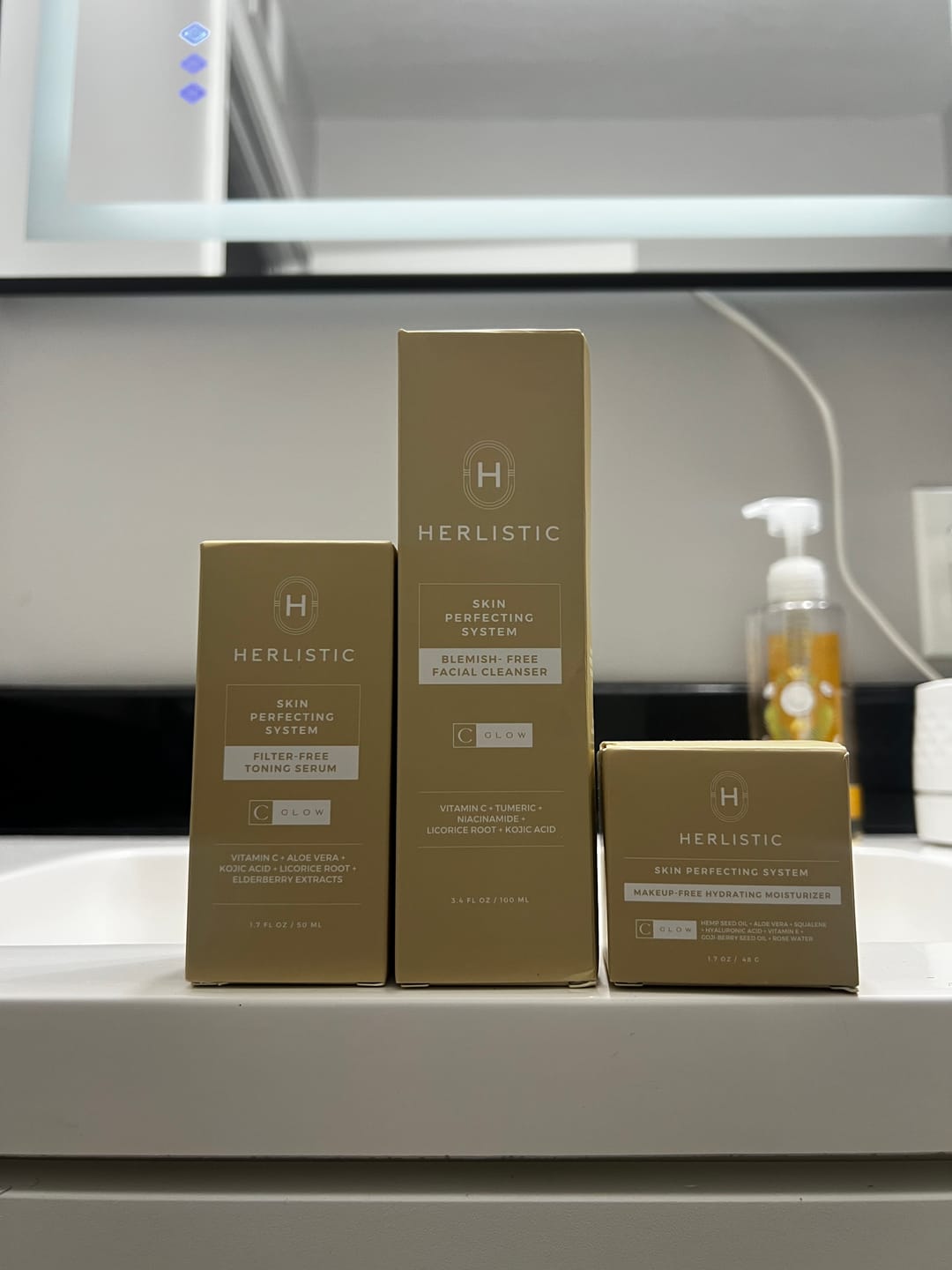 Customer photo review of C - Glow Skin Care System