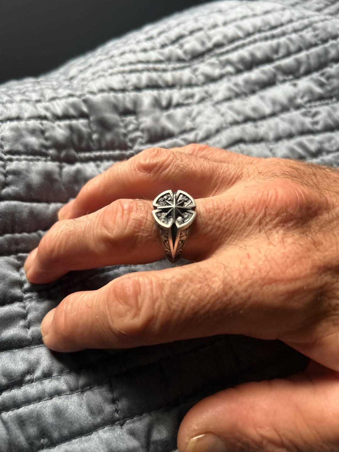 Customer photo review of North Star Compass Ring