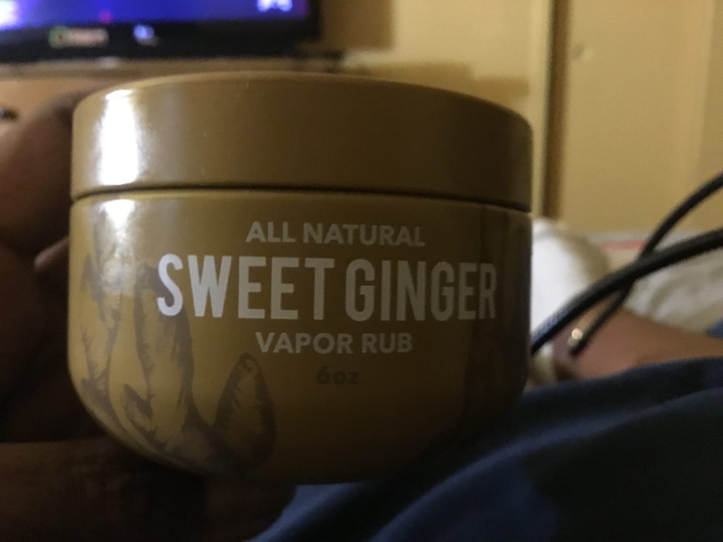 Customer photo review of Sweet Ginger Vapor Rub