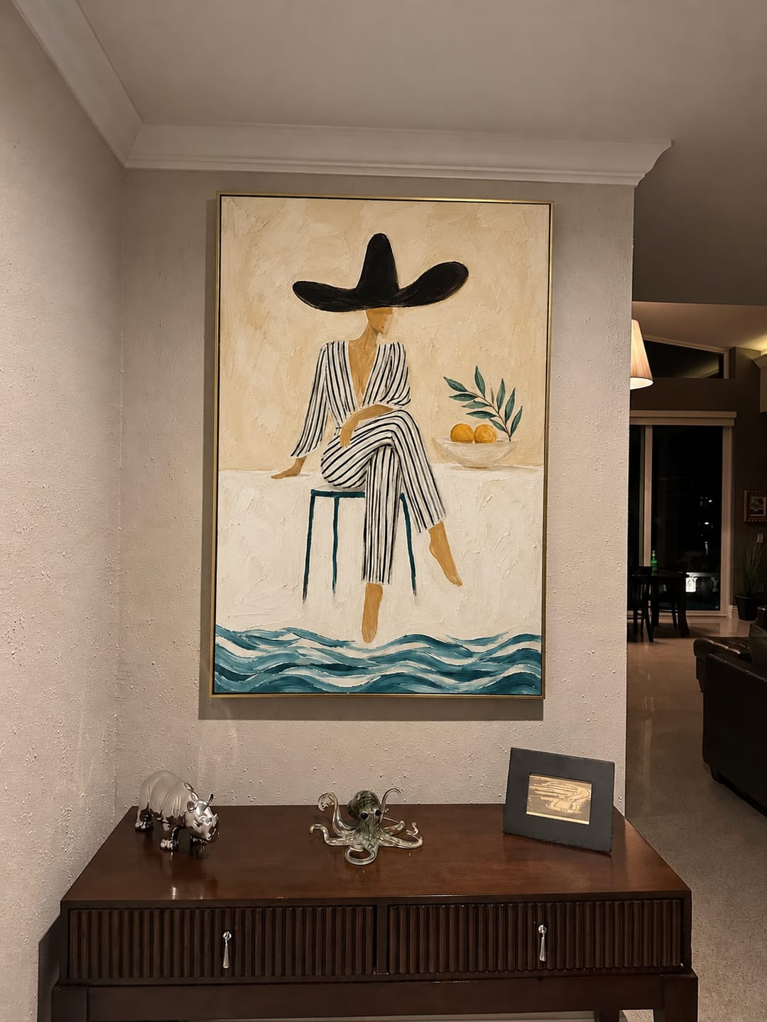 Customer photo review of Citrus Muse Figure Wall Art