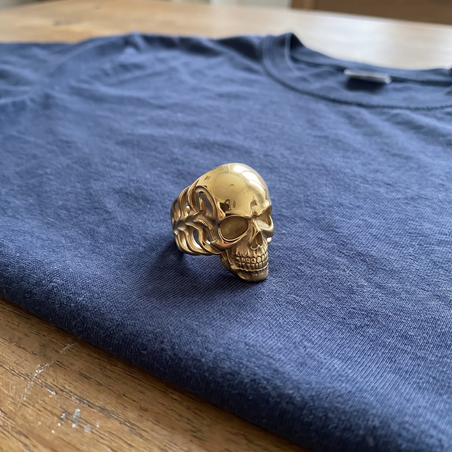 Customer photo review of Tribal Skull Ring