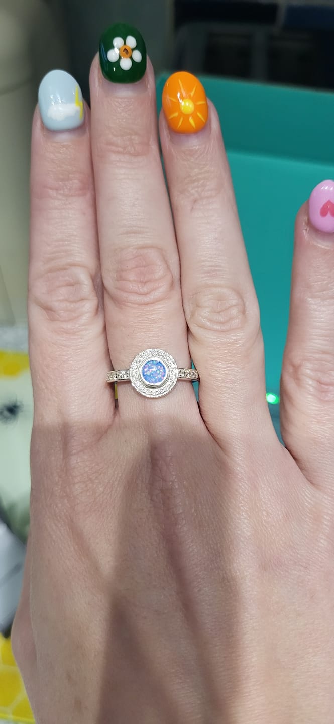 Customer photo review of Limited Edition Joan's Halo Ring