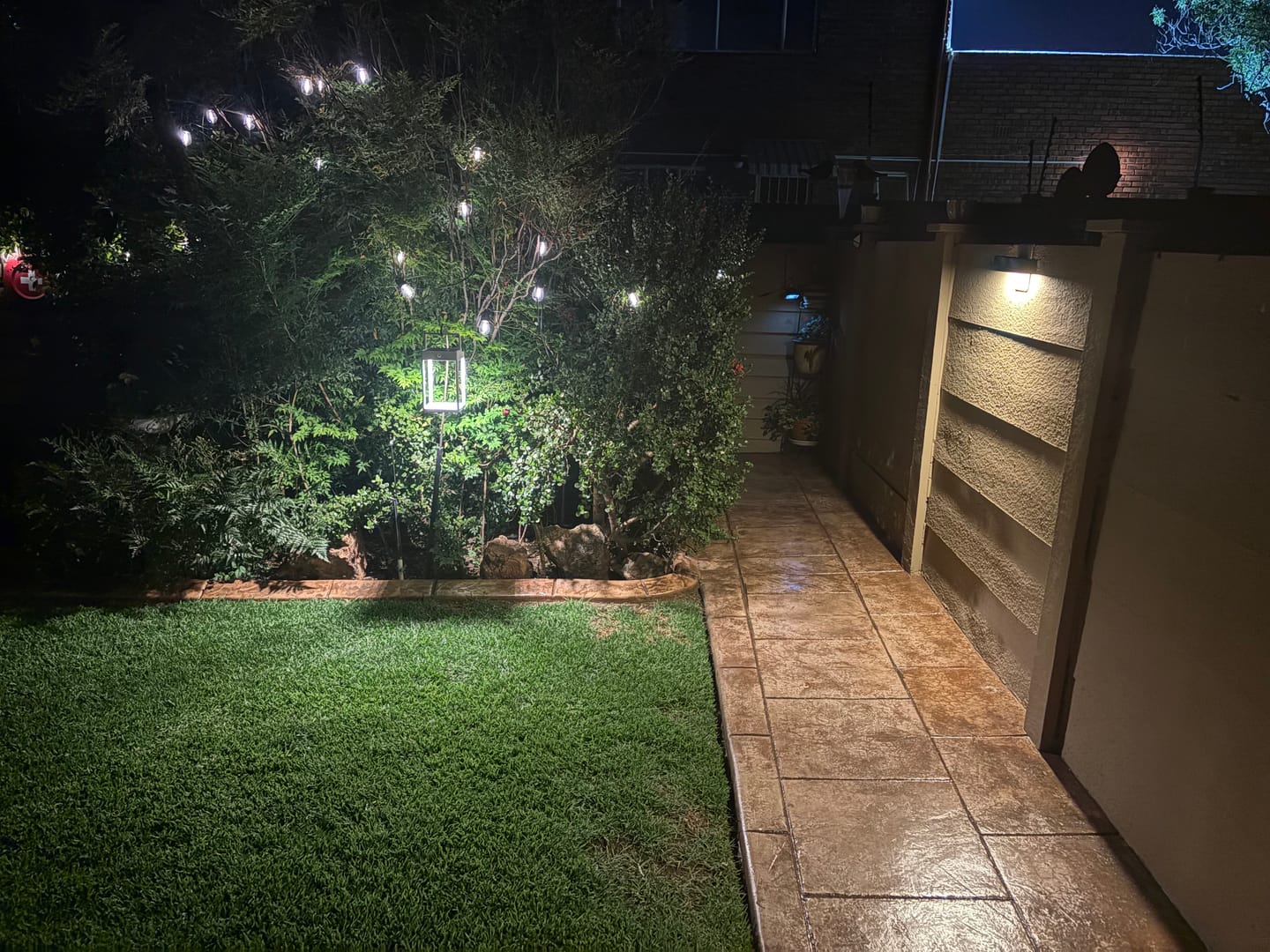 Customer photo review of Solar Wall Light with Motion Sensor