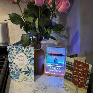 Customer photo review of Spotify Song Plaque
