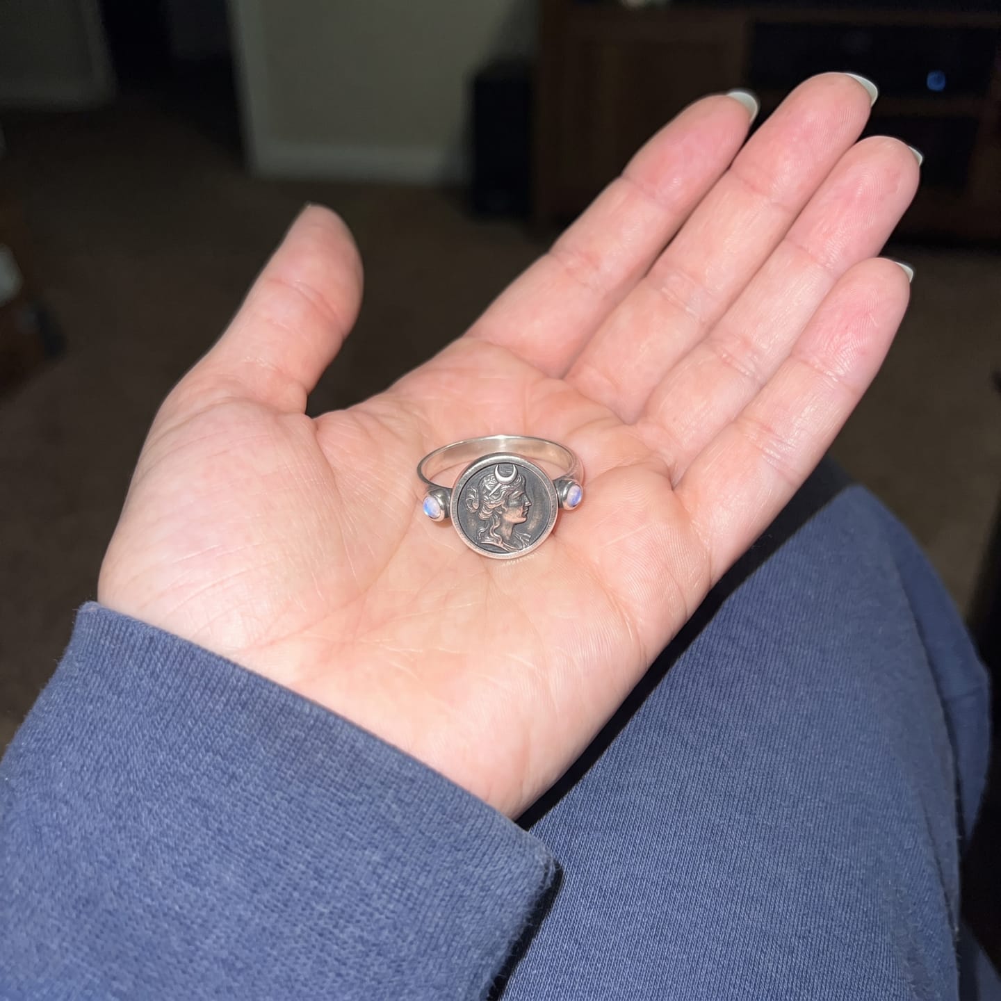 Customer photo review of Hecate Goddess Ring