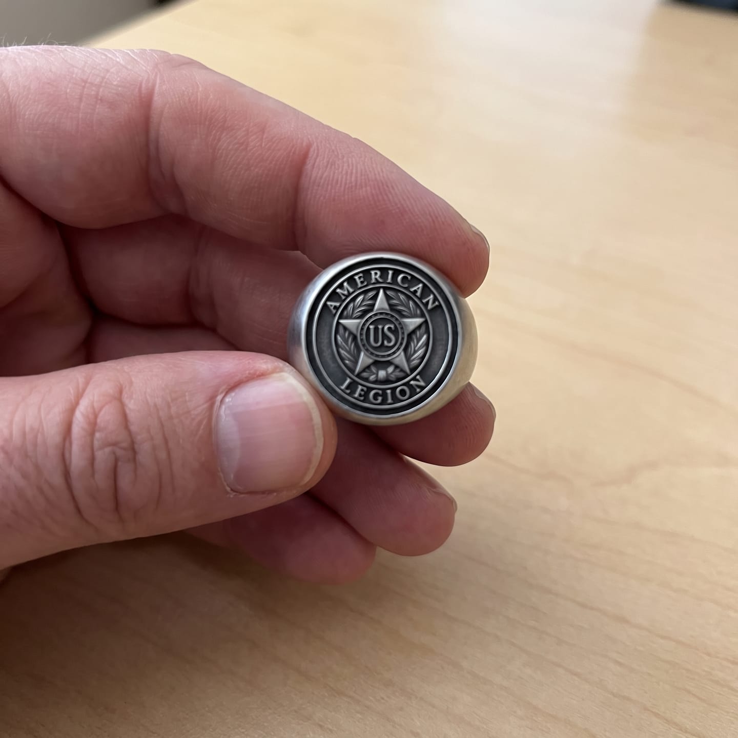 Customer photo review of American Legion Signet Ring