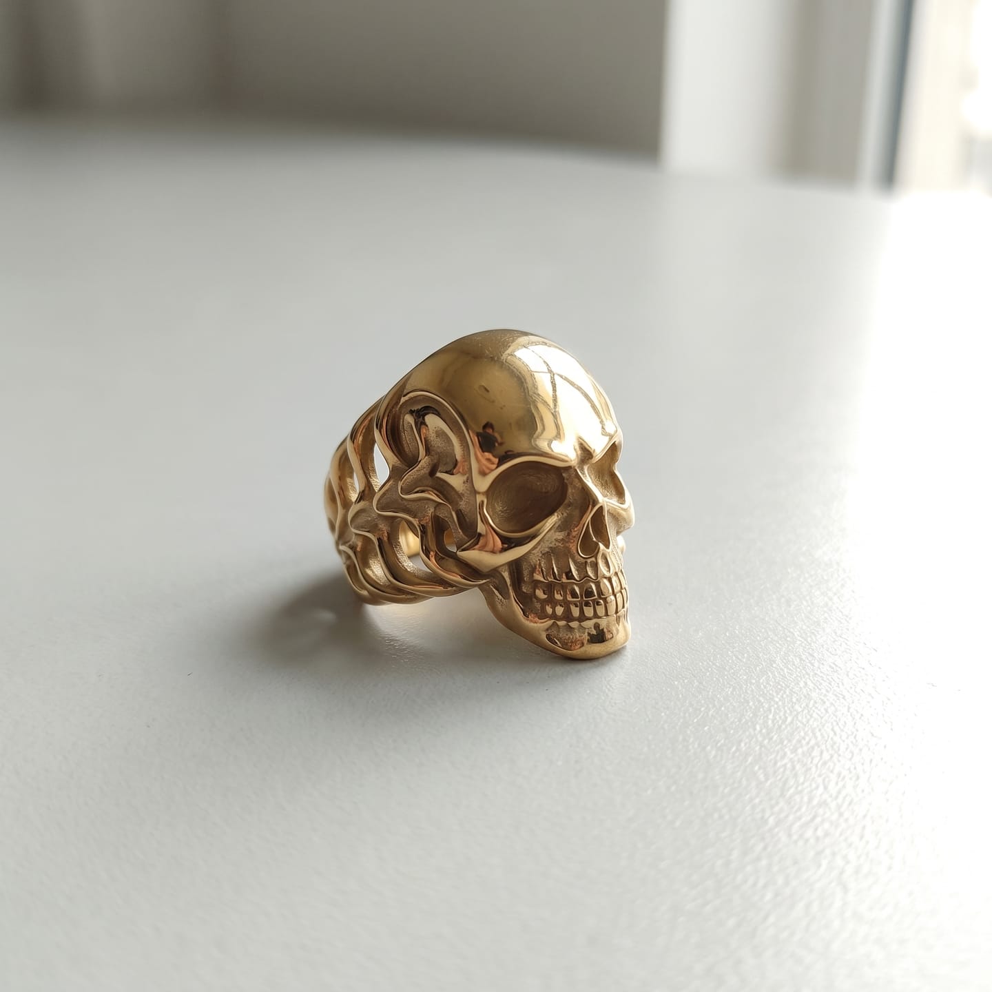 Customer photo review of Tribal Skull Ring