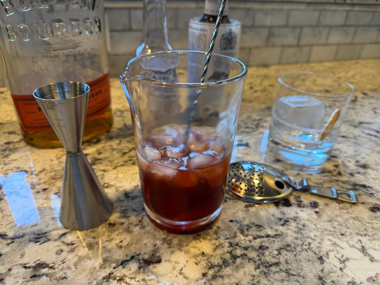 Customer photo review of Flagship Mixing Glass
