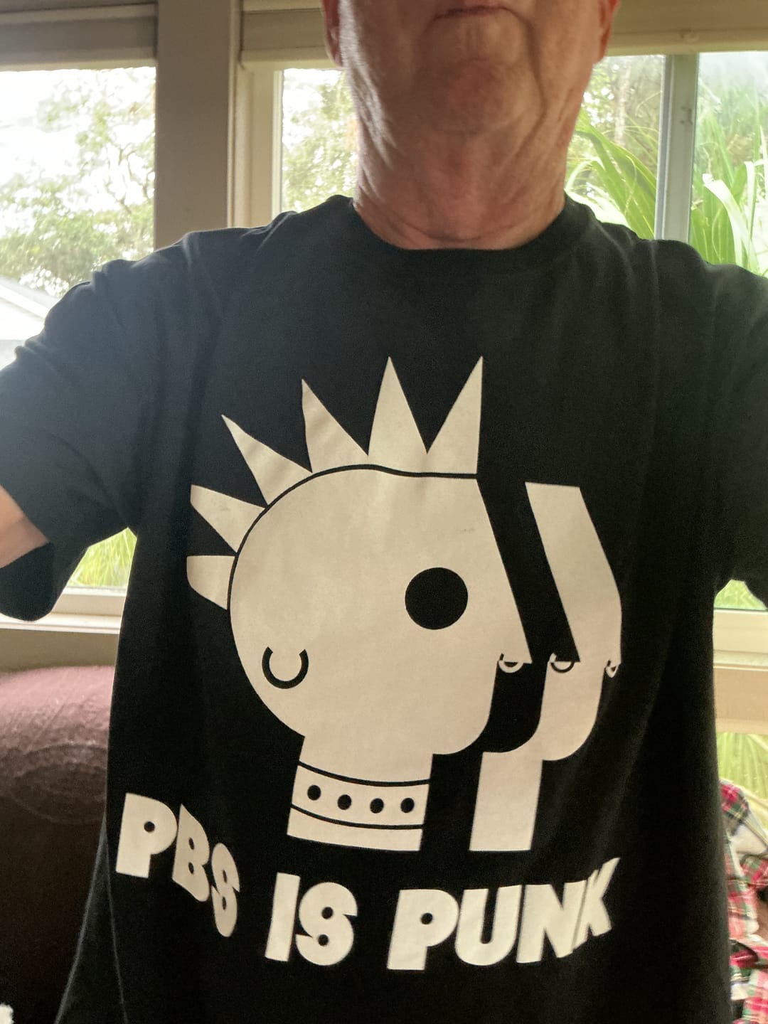 Customer photo review of PBS is Punk Tie-Dye Tee