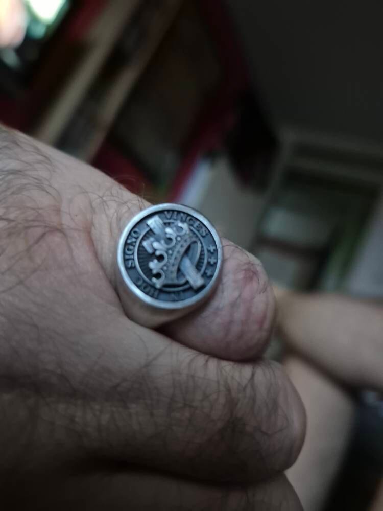Customer photo review of Templar Knight Ring