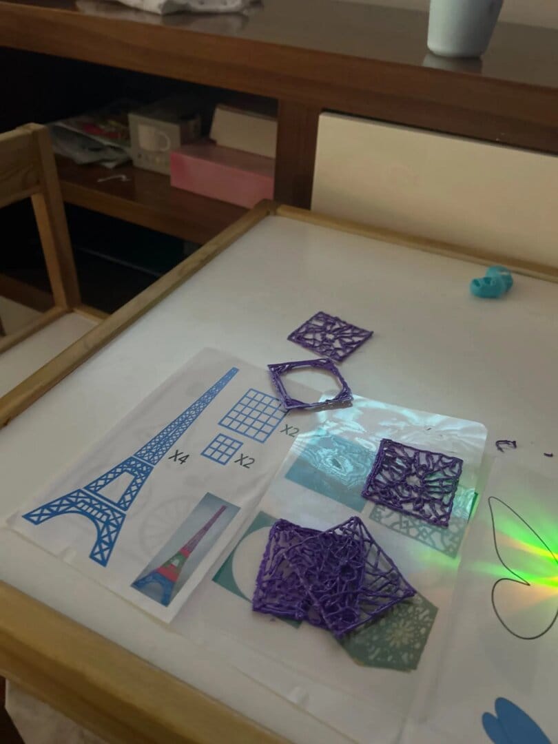 Customer photo review of 3D Pen™ for Kids – Turn Their Imagination Into Real 3D Creations!