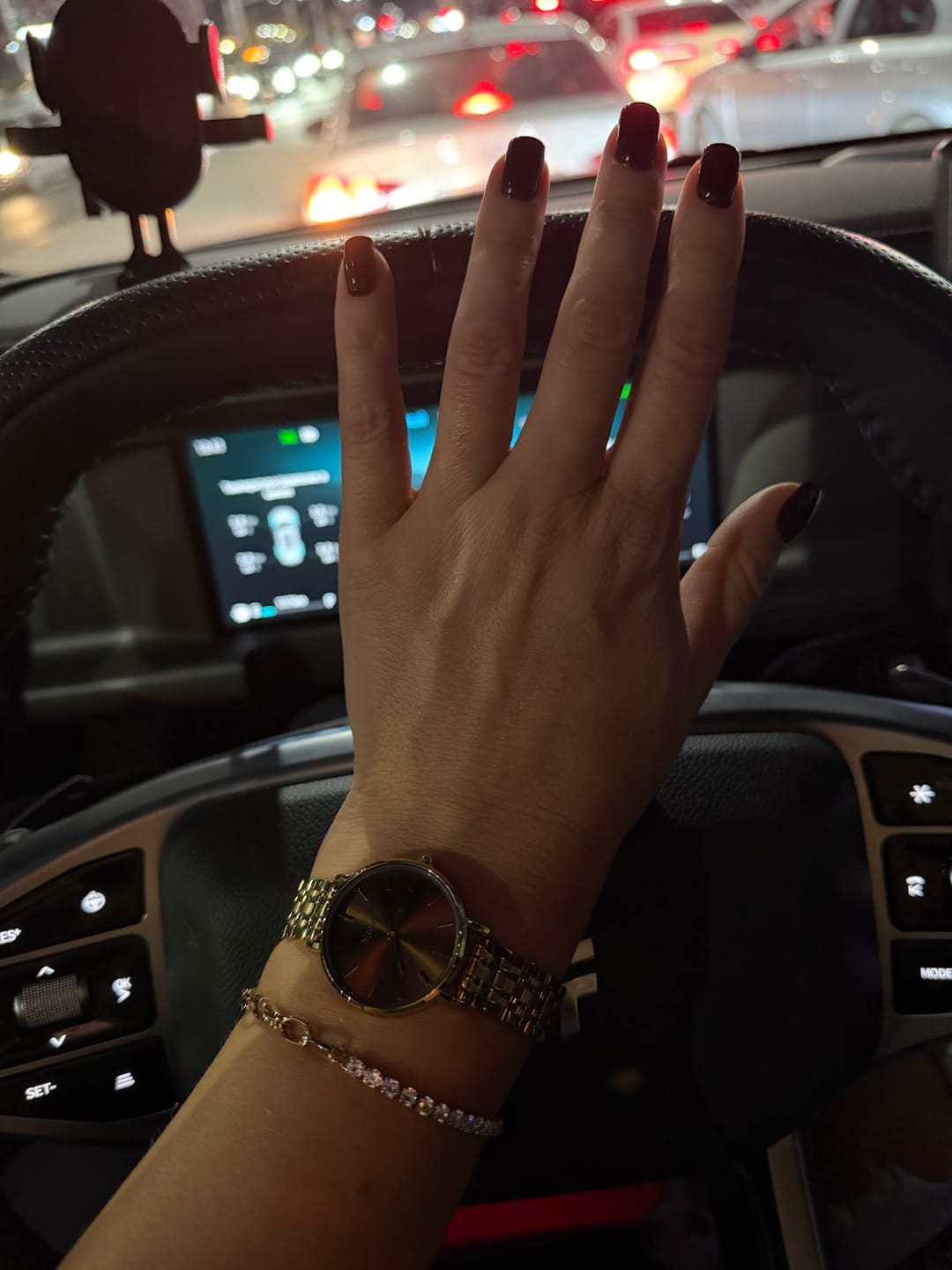 Customer photo review of Jade Gold Brown Bracelet