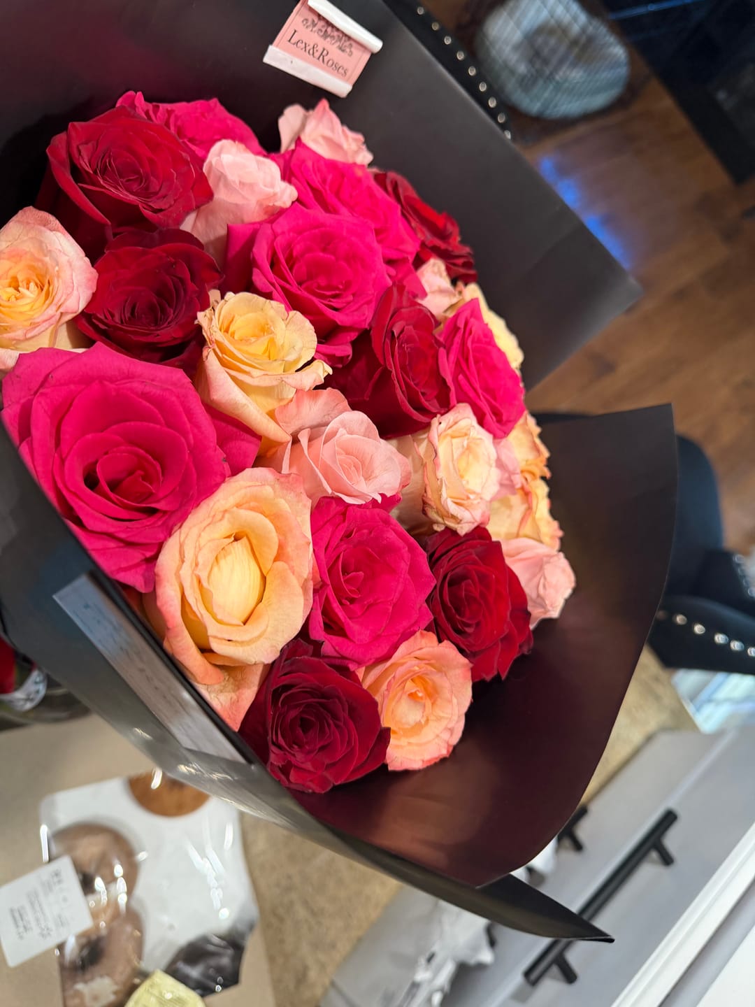 Customer photo review of Cherry Rose Bouquet