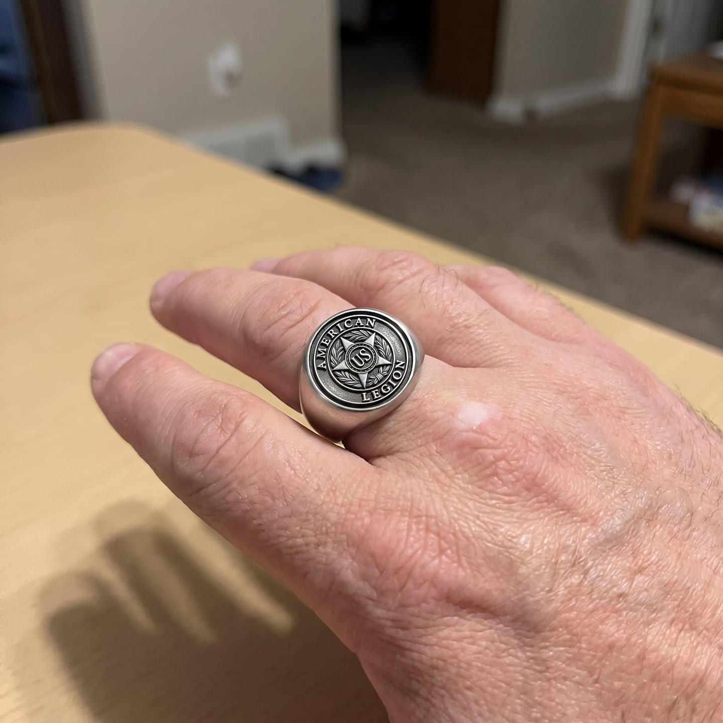 Customer photo review of American Legion Signet Ring