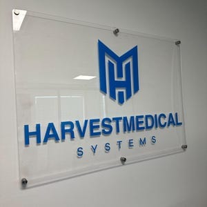 Customer photo review of Acrylic Business Logo Sign