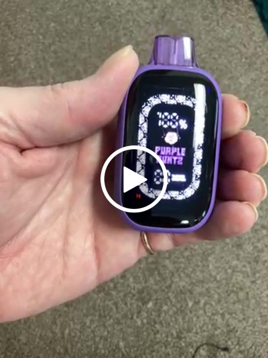 Customer video review of Purple Runtz THCa Vape