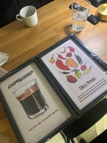 Customer photo review of Chilli Market Acı Biber Sebzeler Mutfak Duvar Tablosu III
