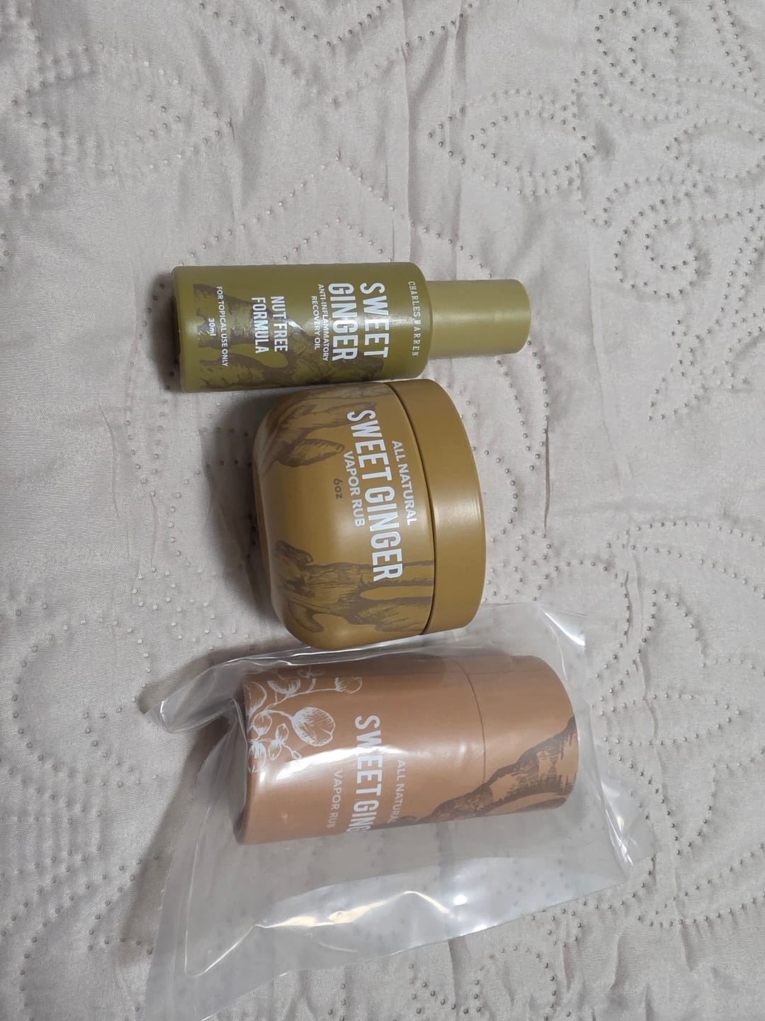 Customer photo review of [Nut-Free] Sweet Ginger Dry Oil for Sensitive Skin