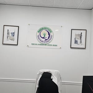 Customer photo review of Acrylic Business Logo Sign