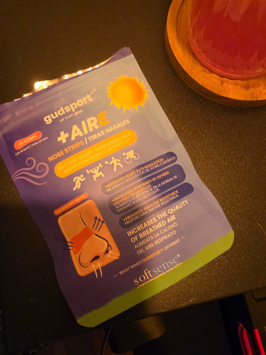 Customer photo review of Gudsport® pásky na nos (oranžová)