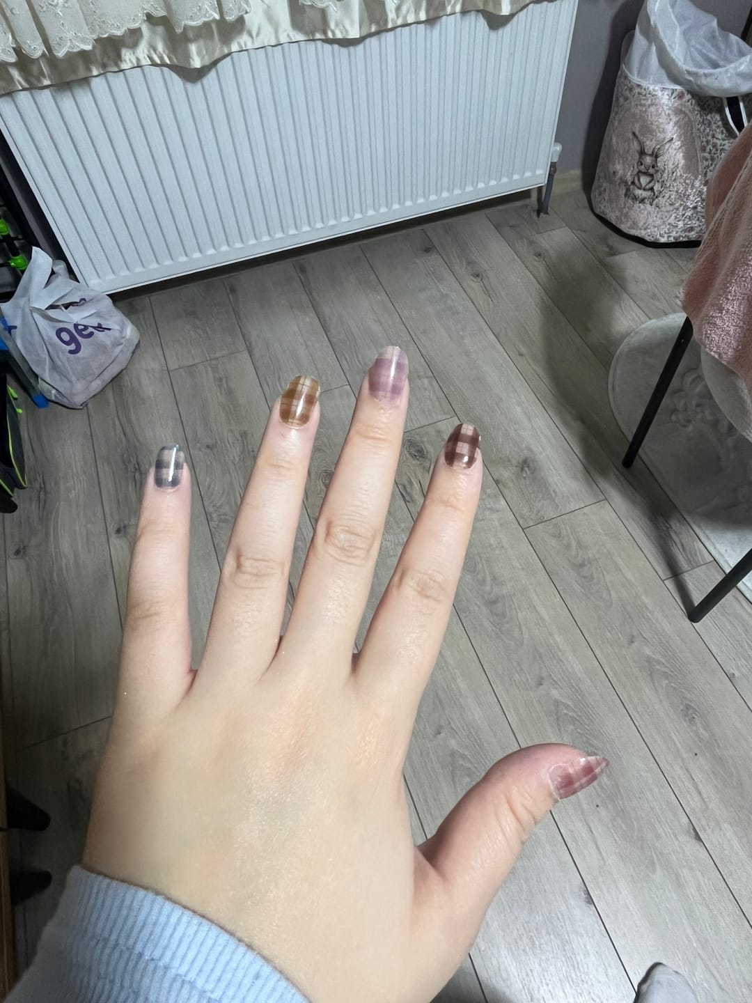 Customer photo review of N Cozy Plaid Jel Tırnak 30 Adet, 2 Kullanım