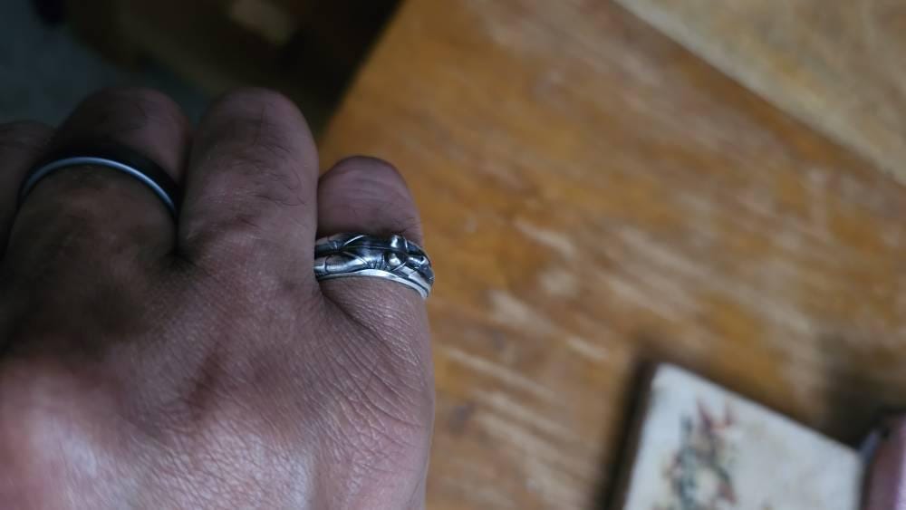 Customer photo review of Cyborg Figure Ring