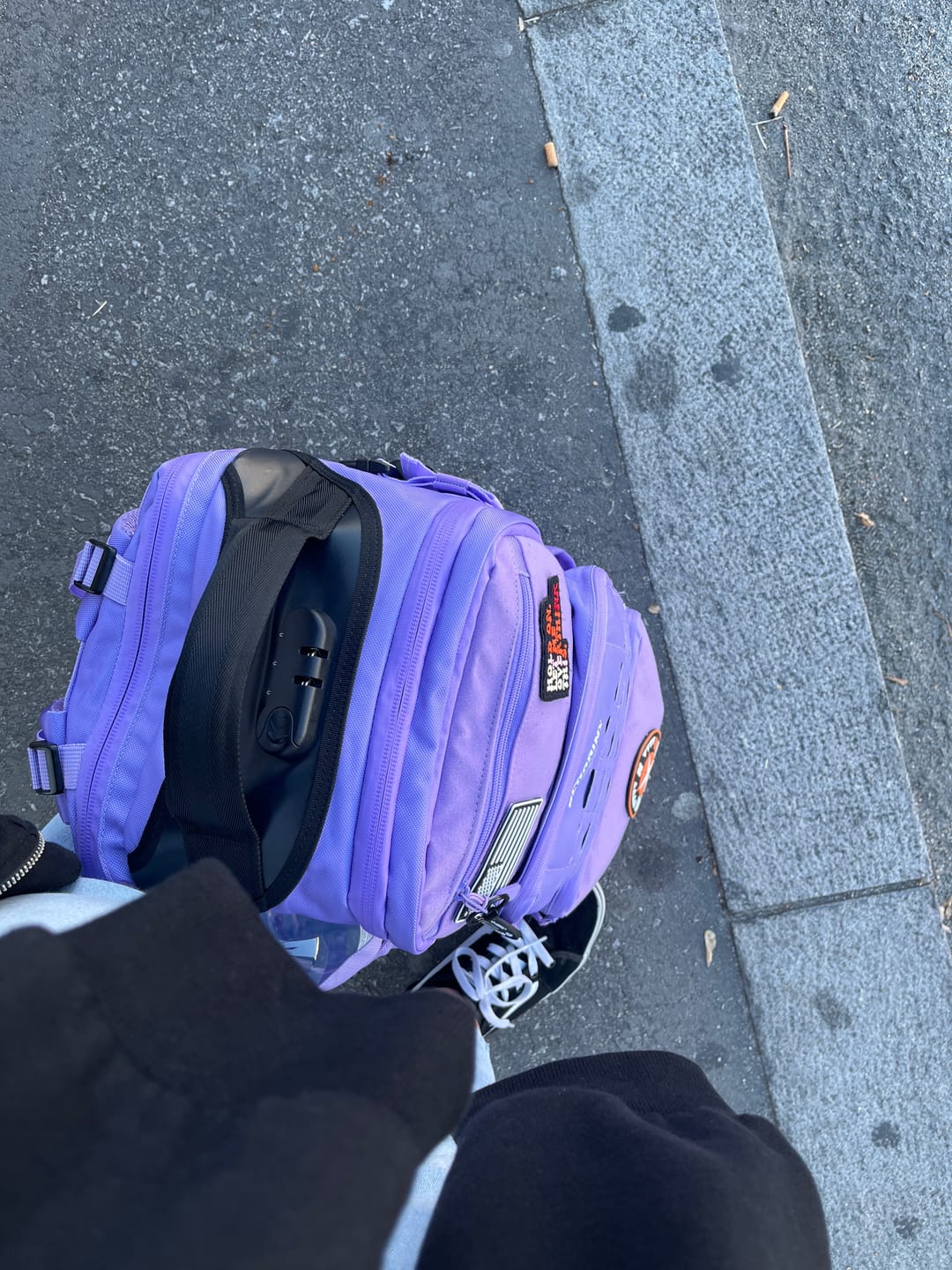 Customer photo review of Mochila Pro Series 45L Lavanda