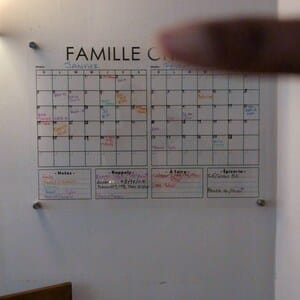 Customer photo review of Custom Two-Month Family Calendar