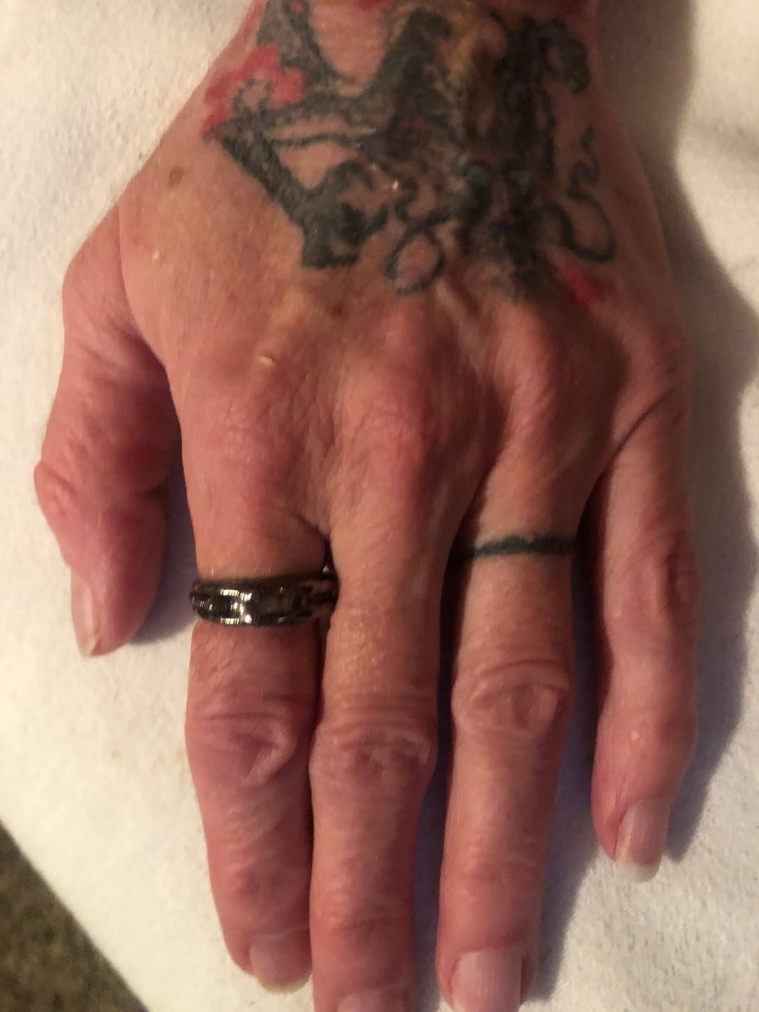 Customer photo review of Cyborg Figure Ring
