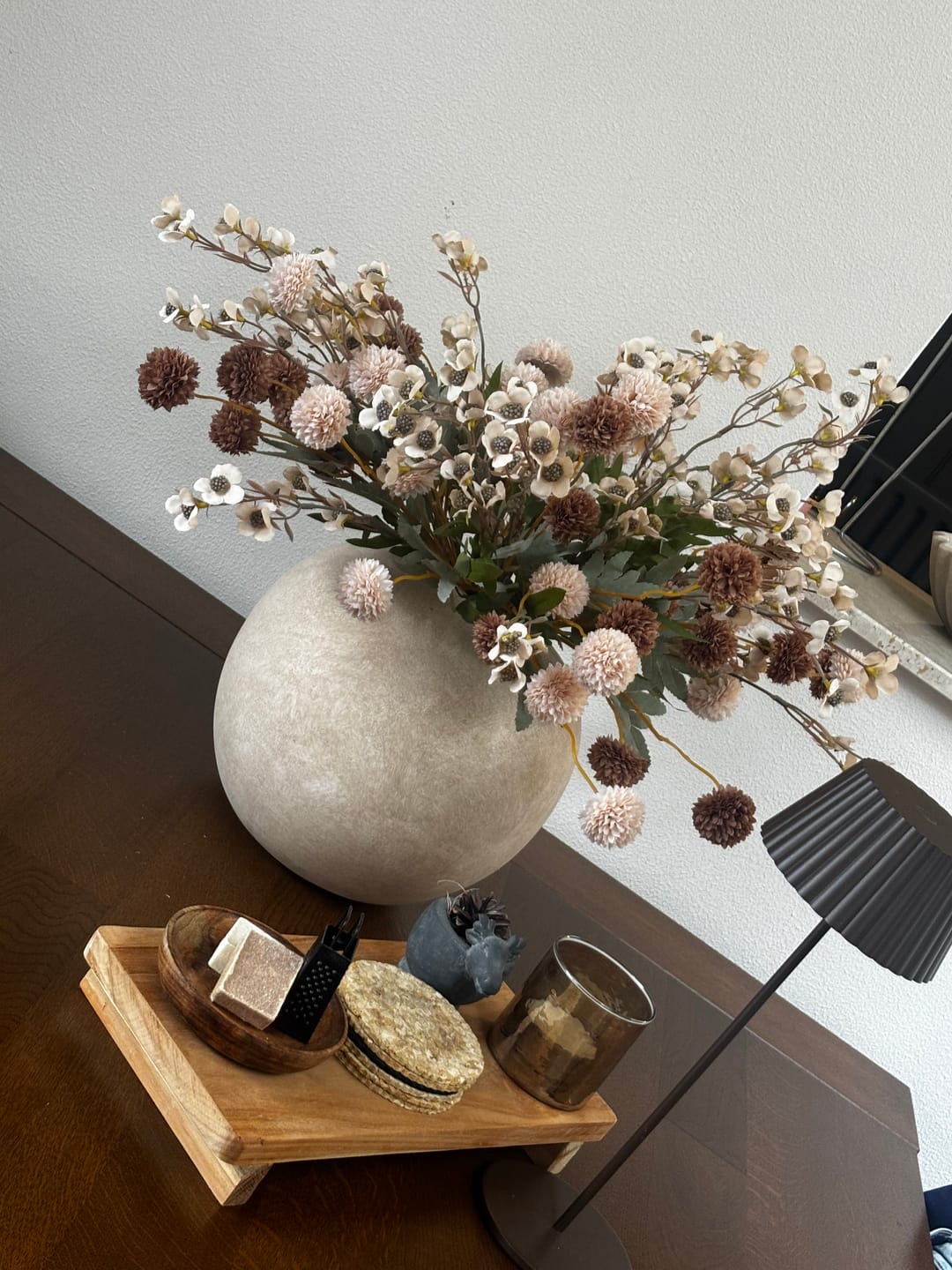 Customer photo review of Wax Arrangement - Crème mix