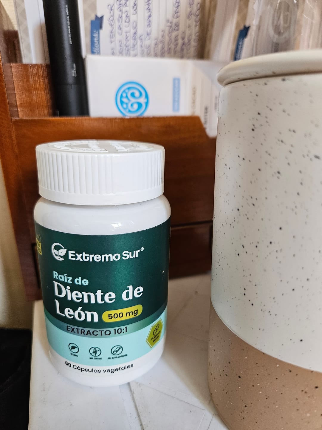 Customer photo review of RAÍZ DE DIENTE DE LEON EXTRACTO 10:1 500MG - 60 CAPS