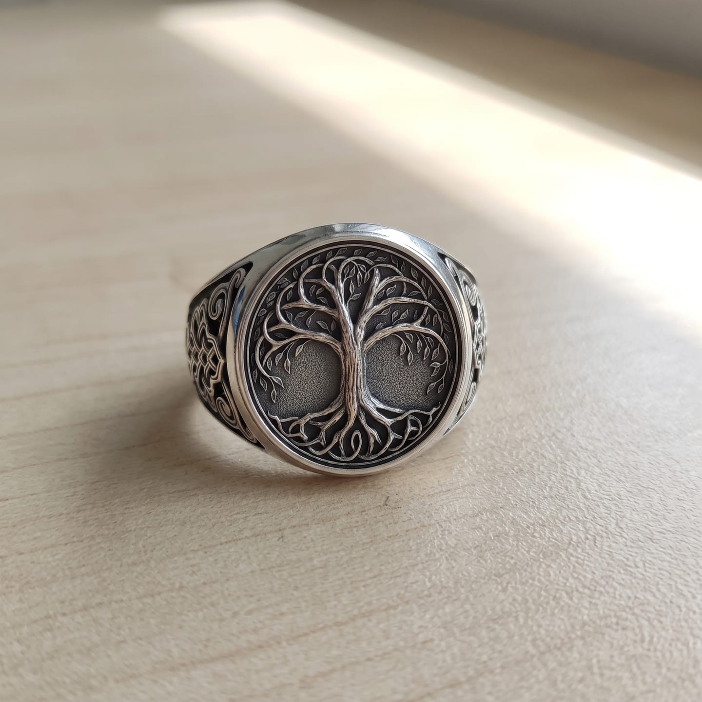 Customer photo review of Norse Yggdrasil Ring