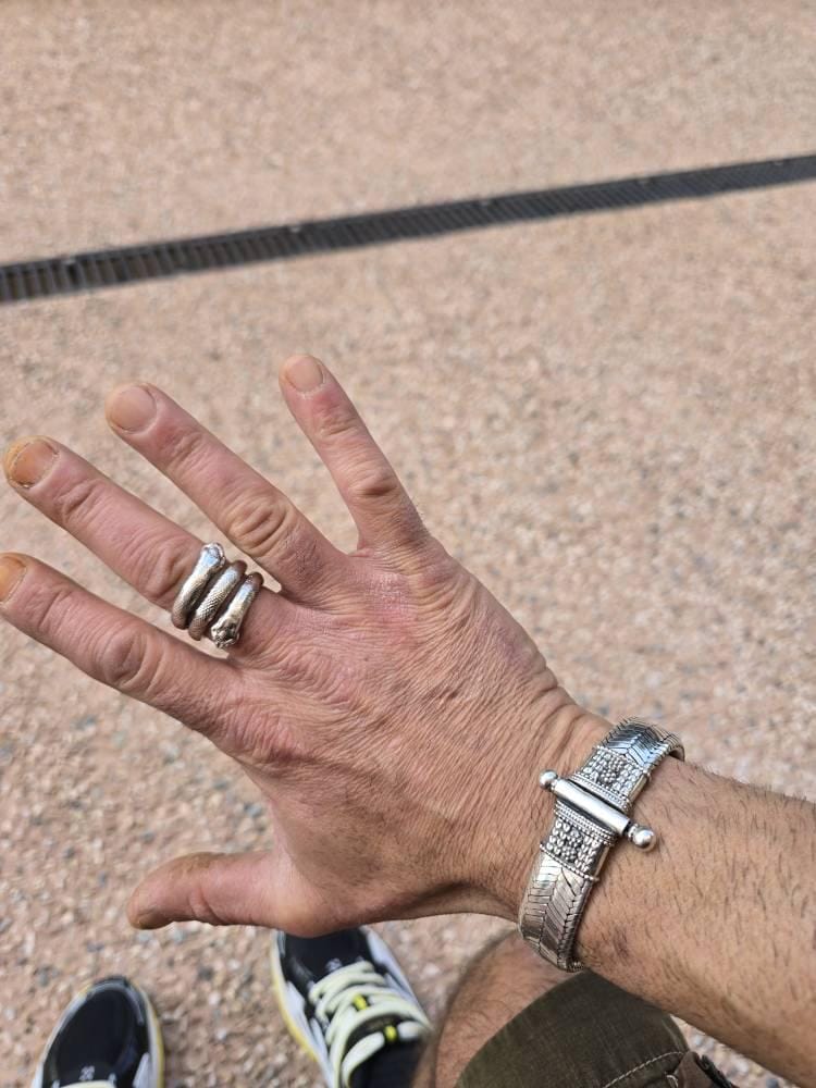 Customer photo review of Double Headed Snake Ring