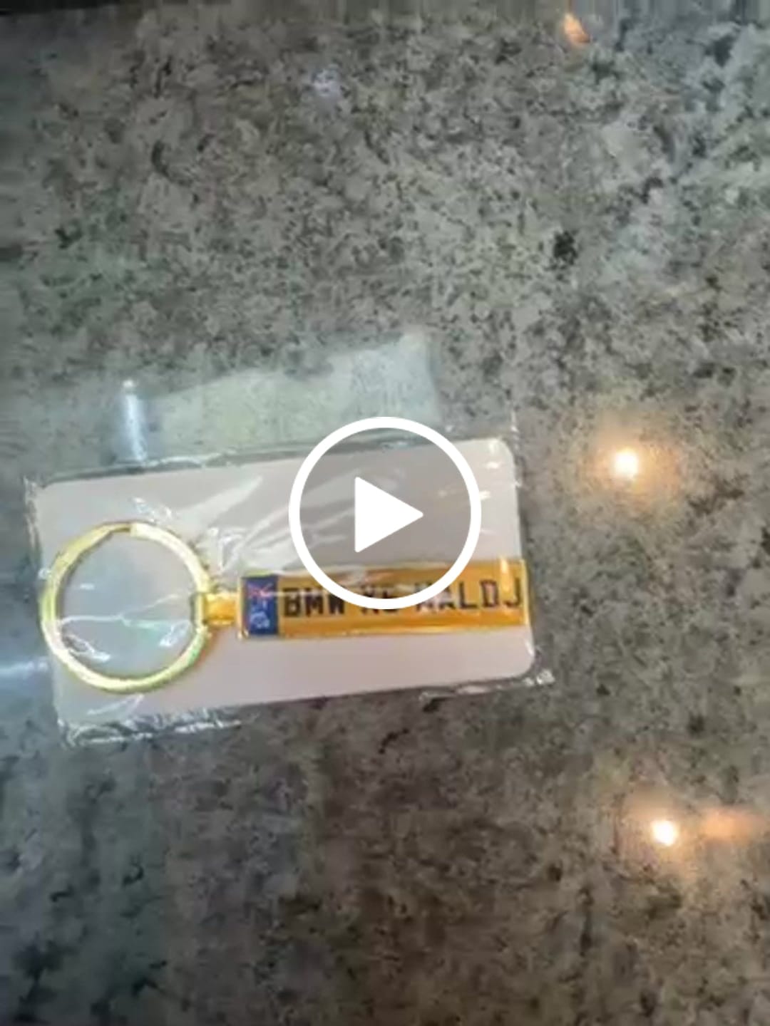 Customer video review of Personalised Metal Number Plate Keyring - Premium Custom Car Gift