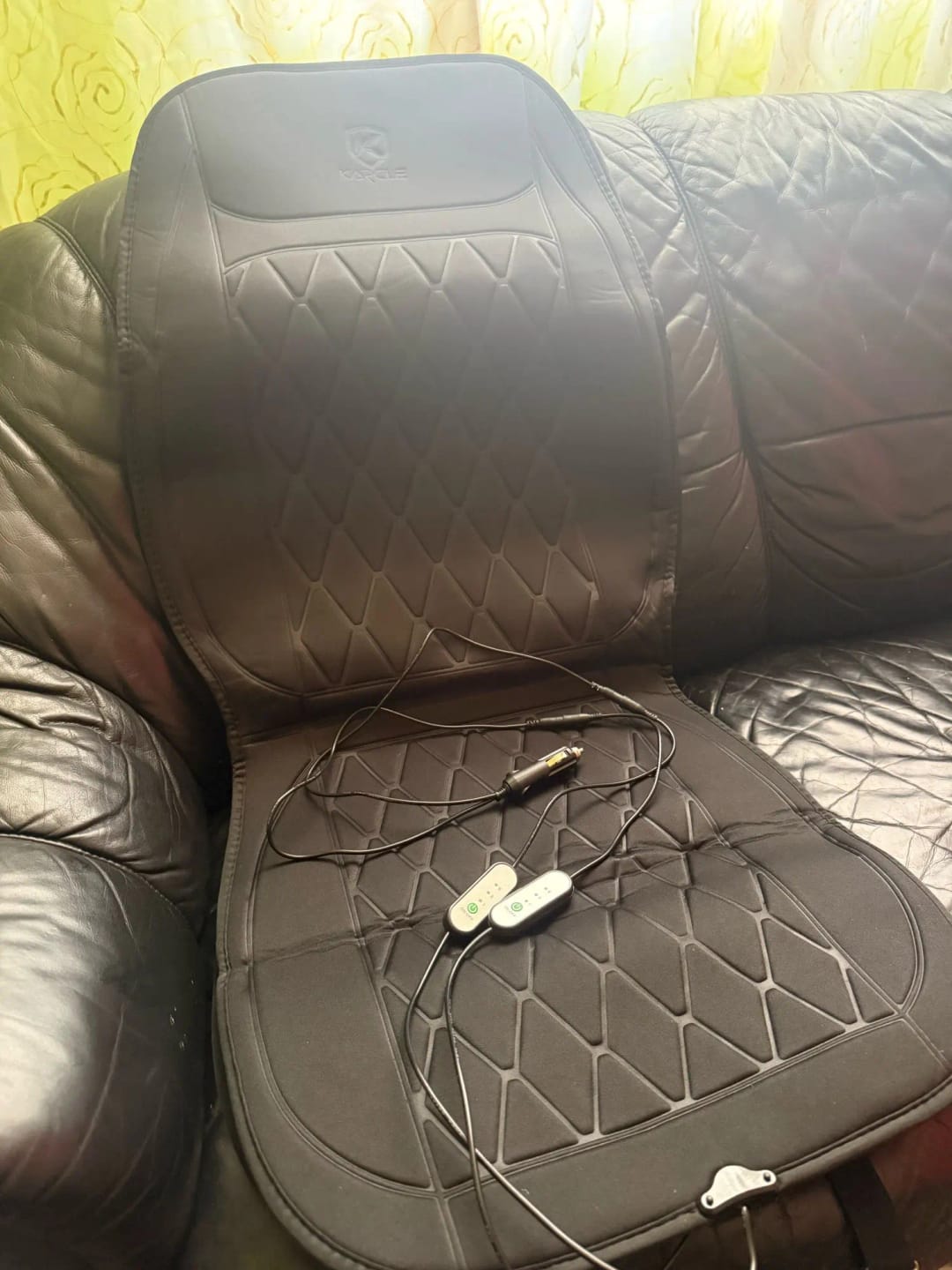 Customer photo review of Heated Car Seat Cover, 12 V