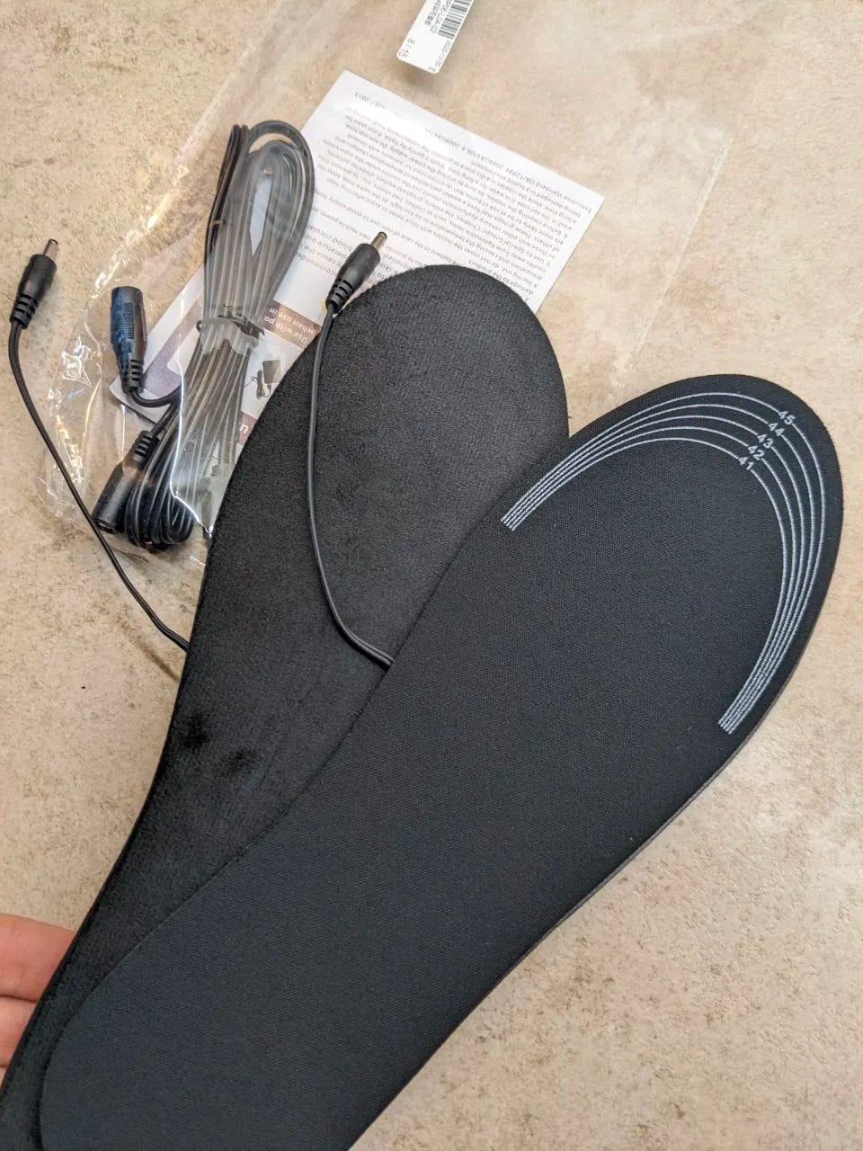 Customer photo review of Heated Insoles with Remote Control