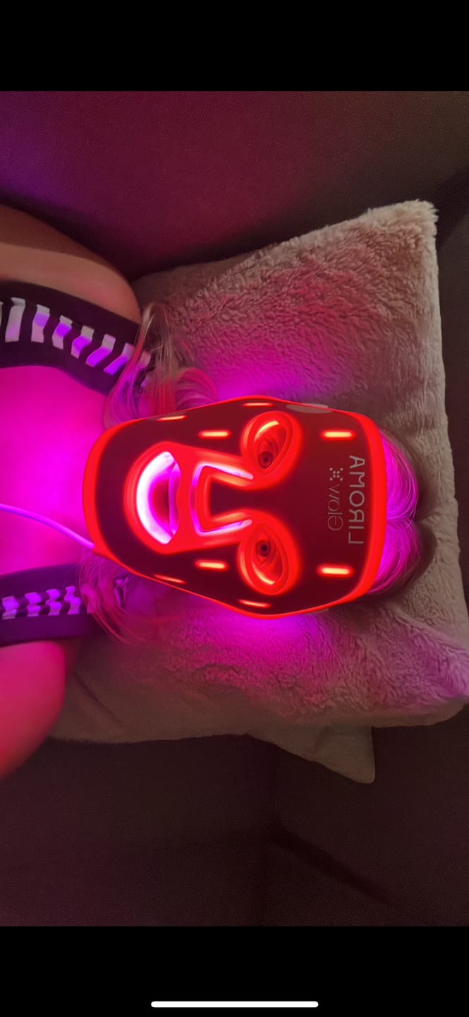 Customer photo review of GLOW® LED masker - Lichttherapie met Nabij-Infrarood & Roodlicht