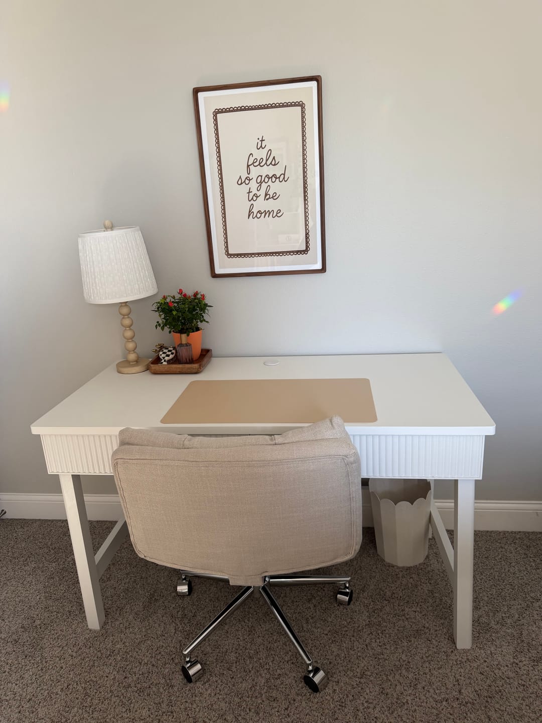 Customer photo review of It Feels So Good To Be Home Sign