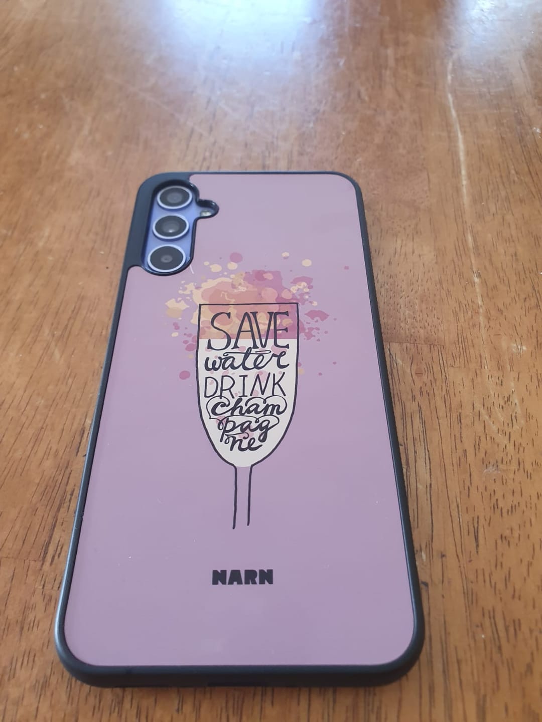 Customer photo review of Samsung Galaxy A34 5G Hard Case – Champagne