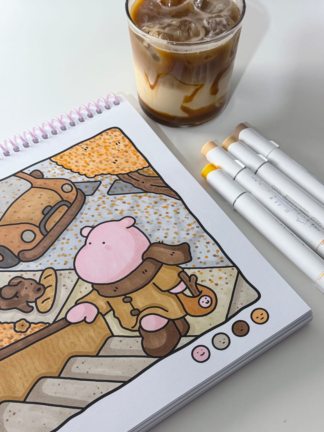 Customer photo review of Ohuhu Honolulu B RV270 / R23 Individual Marker, Brush & Fine