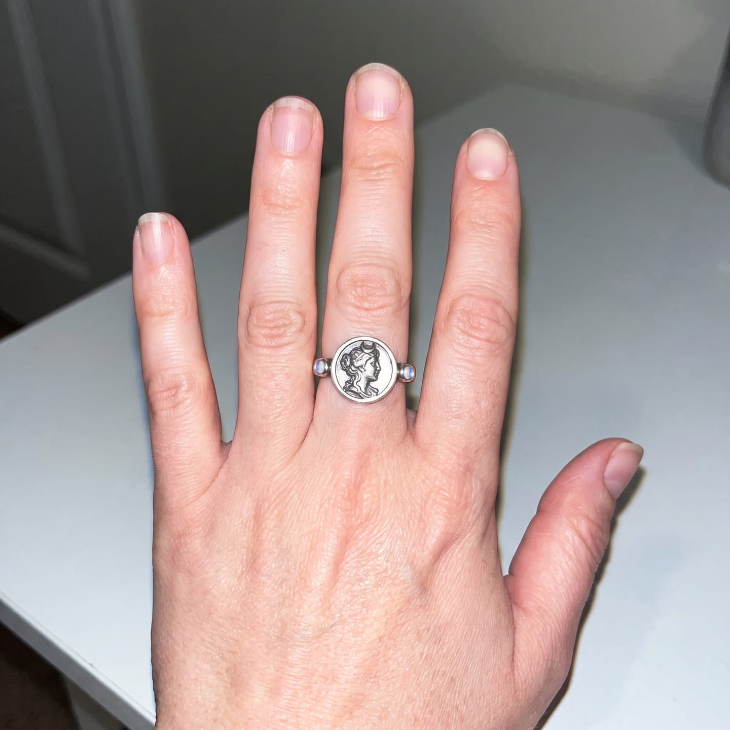 Customer photo review of Hecate Goddess Ring