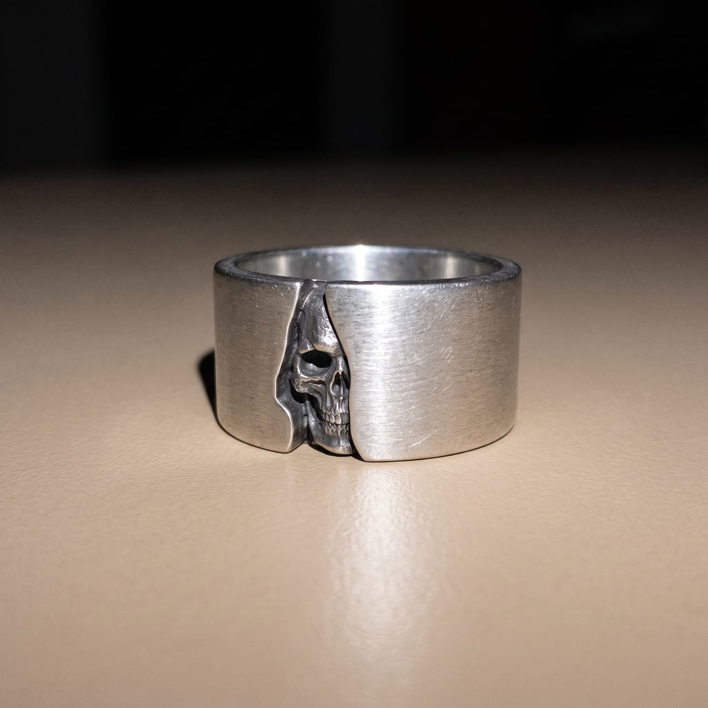 Customer photo review of Concealed Skull Ring