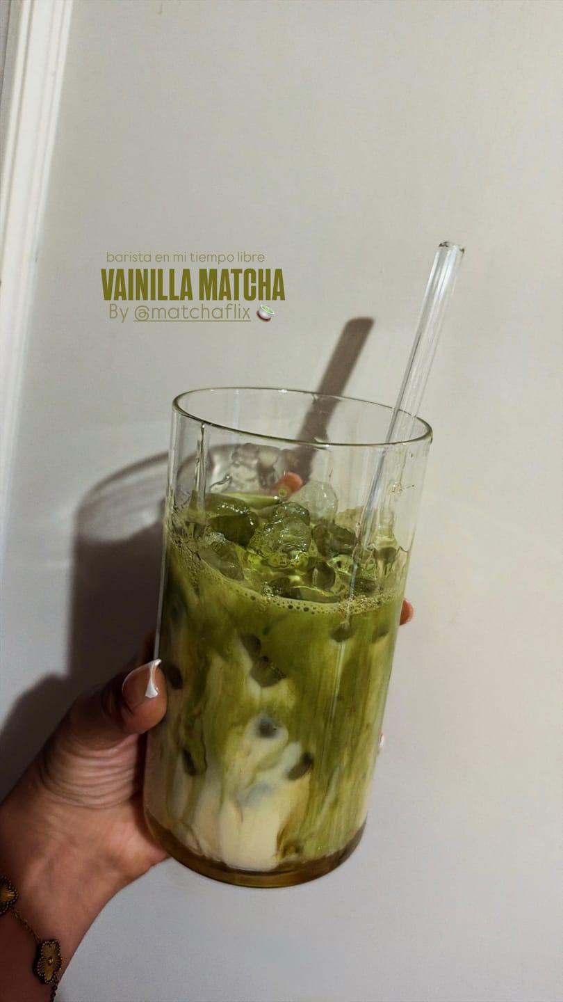 Customer photo review of Té Matcha Vainilla Premium