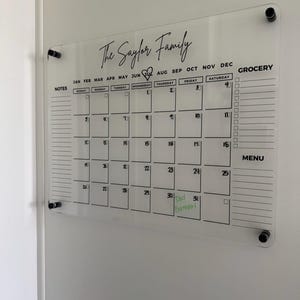 Customer photo review of Custom Three-List Calendar
